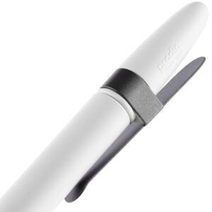 Ручка шариковая Prodir DS5 TSM Metal Clip, белая с серым — изображение 6