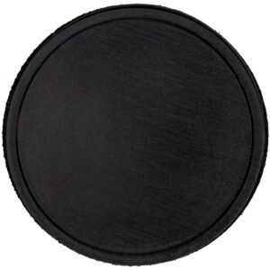 Лейбл из ПВХ с липучкой Menteqo Round, черный — изображение 2