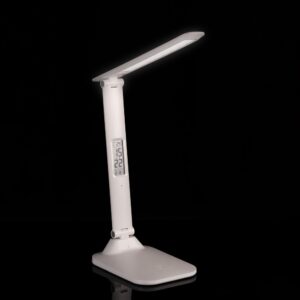 Настольная лампа с часами и календарем Office Torch ver.2, белая — изображение 9