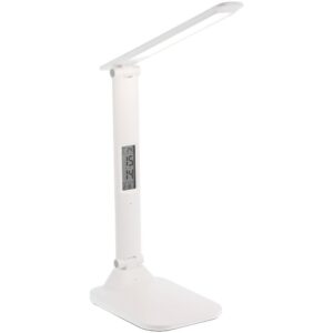 Настольная лампа с часами и календарем Office Torch ver.2, белая — изображение 2