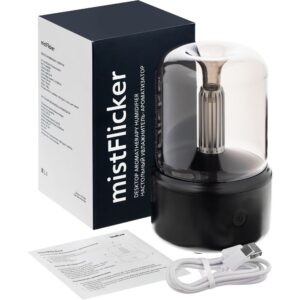 Увлажнитель-ароматизатор с подсветкой mistFlicker, черный — изображение 6