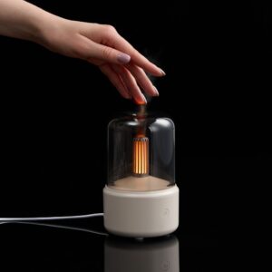 Увлажнитель-ароматизатор с подсветкой mistFlicker, молочно-белый — изображение 6
