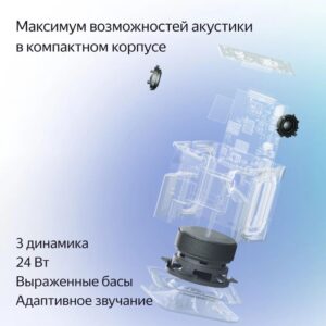 Умная колонка «Яндекс Станция Миди», черная — изображение 5
