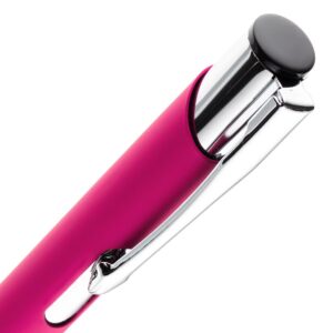 Ручка шариковая Keskus Soft Touch, розовая — изображение 4