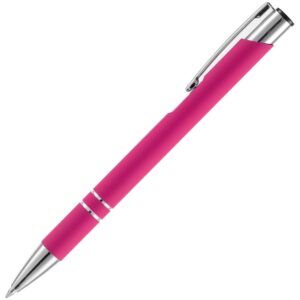 Ручка шариковая Keskus Soft Touch, розовая — изображение 2