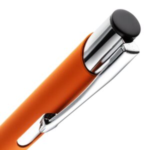 Ручка шариковая Keskus Soft Touch, оранжевая — изображение 4