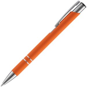 Ручка шариковая Keskus Soft Touch, оранжевая — изображение 2