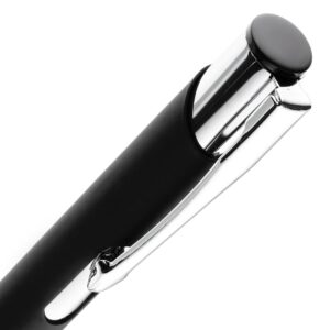 Ручка шариковая Keskus Soft Touch, черная — изображение 4