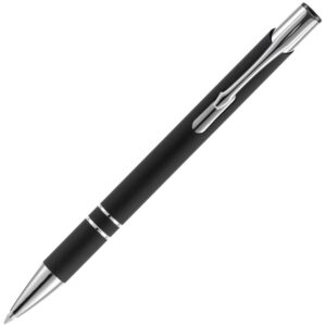 Ручка шариковая Keskus Soft Touch, черная — изображение 3