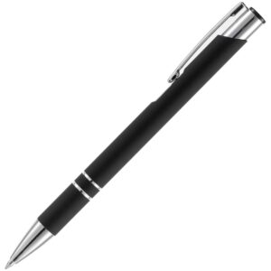 Ручка шариковая Keskus Soft Touch, черная — изображение 2
