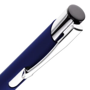 Ручка шариковая Keskus Soft Touch, темно-синяя — изображение 4