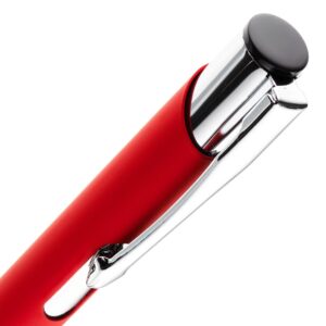 Ручка шариковая Keskus Soft Touch, красная — изображение 4