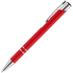 Ручка шариковая Keskus Soft Touch, красная — изображение 2
