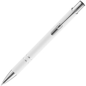 Ручка шариковая Keskus Soft Touch, белая — изображение 3