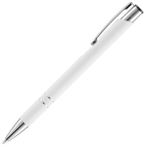 Ручка шариковая Keskus Soft Touch, белая — изображение 2