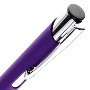 Ручка шариковая Keskus Soft Touch, фиолетовая — изображение 4
