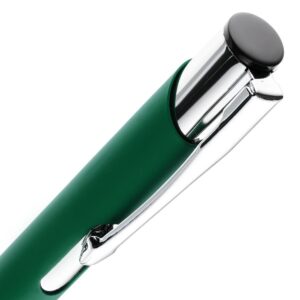 Ручка шариковая Keskus Soft Touch, зеленая — изображение 4