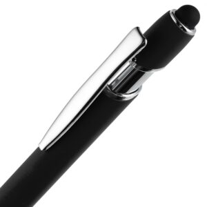 Ручка шариковая Pointer Soft Touch со стилусом, черная — изображение 4