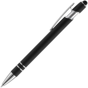 Ручка шариковая Pointer Soft Touch со стилусом, черная — изображение 2