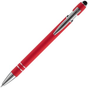 Ручка шариковая Pointer Soft Touch со стилусом, красная — изображение 3