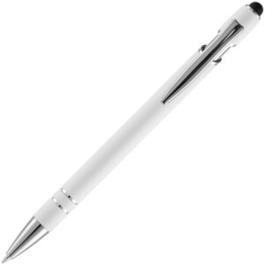Ручка шариковая Pointer Soft Touch со стилусом, белая — изображение 3