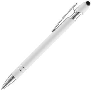 Ручка шариковая Pointer Soft Touch со стилусом, белая — изображение 2