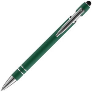 Ручка шариковая Pointer Soft Touch со стилусом, зеленая — изображение 3