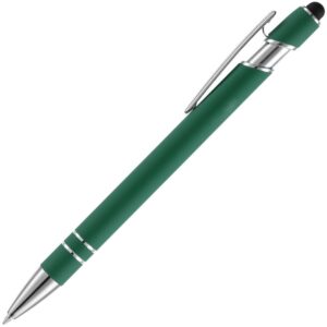 Ручка шариковая Pointer Soft Touch со стилусом, зеленая — изображение 2