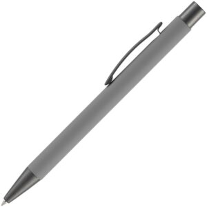 Ручка шариковая Atento Soft Touch, серая — изображение 2