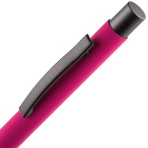 Ручка шариковая Atento Soft Touch, розовая — изображение 4