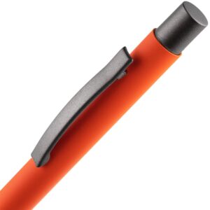 Ручка шариковая Atento Soft Touch, оранжевая — изображение 4