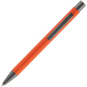 Ручка шариковая Atento Soft Touch, оранжевая — изображение 3