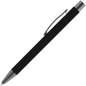Ручка шариковая Atento Soft Touch, черная — изображение 2