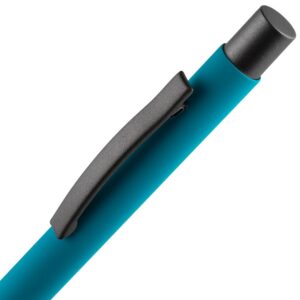 Ручка шариковая Atento Soft Touch, бирюзовая — изображение 4