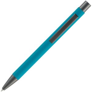 Ручка шариковая Atento Soft Touch, бирюзовая — изображение 3