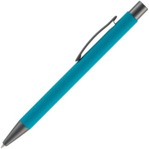 Ручка шариковая Atento Soft Touch, бирюзовая — изображение 2