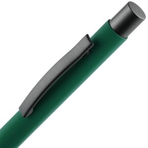 Ручка шариковая Atento Soft Touch, зеленая — изображение 4