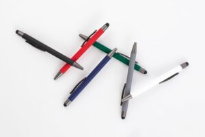 Ручка шариковая Atento Soft Touch Stylus со стилусом, черная — изображение 5