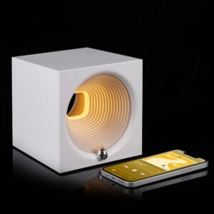 Bluetooth-колонка с подсветкой Volumetric, белая — изображение 10