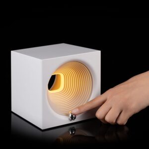 Bluetooth-колонка с подсветкой Volumetric, белая — изображение 11
