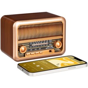Bluetooth-колонка с радио Beatnik, коричневая — изображение 7
