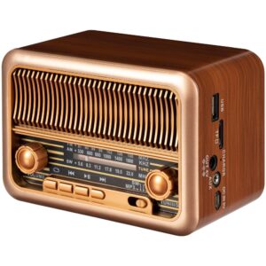Bluetooth-колонка с радио Beatnik, коричневая — изображение 3