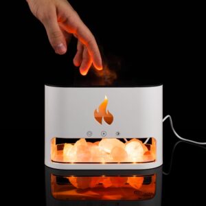 Увлажнитель-ароматизатор Fusion Blaze с имитацией пламени, белый — изображение 14