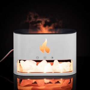 Увлажнитель-ароматизатор Fusion Blaze с имитацией пламени, белый — изображение 12