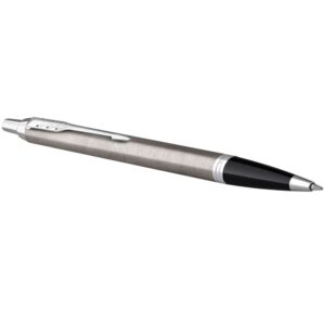 Ручка шариковая Parker IM Essential Stainless Steel CT, серебристая с черным — изображение 4