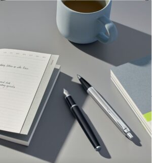 Ручка шариковая Parker IM Essential Stainless Steel CT, серебристая с черным — изображение 7