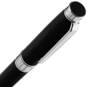 Ручка шариковая Broad Ring Soft Touch, черная — изображение 4