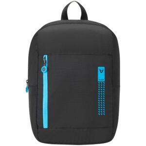 Складной рюкзак Compact Neon, черный с голубым — изображение 2