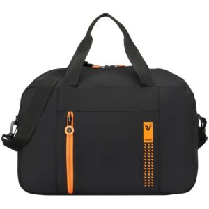 Сумка дорожная Compact Neon, черная с оранжевым — изображение 2