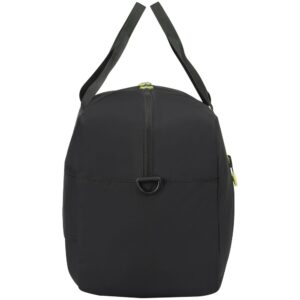 Сумка дорожная Compact Neon, черная с зеленым — изображение 4